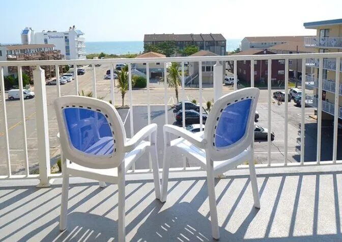 The balcony from the ocean view room.
